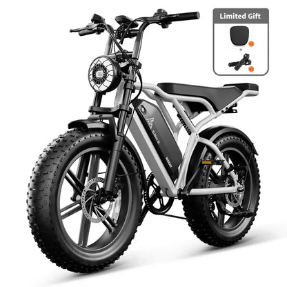 TST® R002 20'' 1500W Full Suspension Moped-style Electric Bike