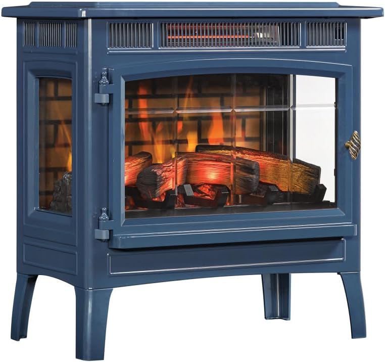 duraflame Freestanding Electric Fireplace Stove Heater with 3D Flame Effect for 1,000 Sq. Ft. Room,