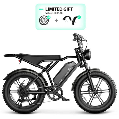 TST® R002 20'' 1500W Full Suspension Moped-style Electric Bike