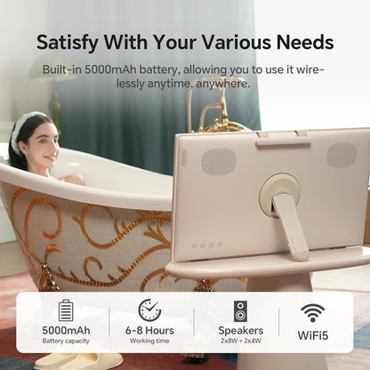 KTC 25" FHD Portable Touch Screen Monitor with Camera, Google EDLA,5000mAh Battery, Remote Control for Travel