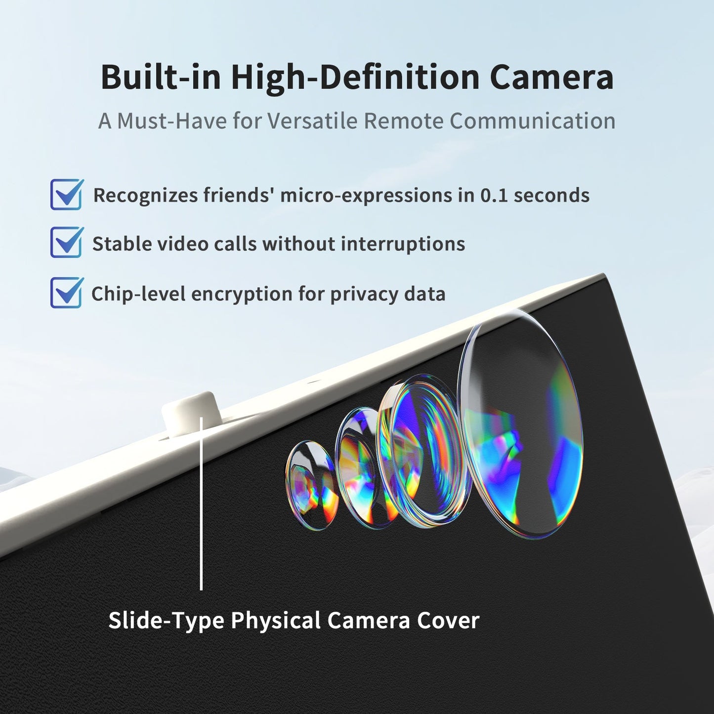 KTC 25" FHD Portable Touch Screen Monitor with Camera, Google EDLA,5000mAh Battery, Remote Control for Travel