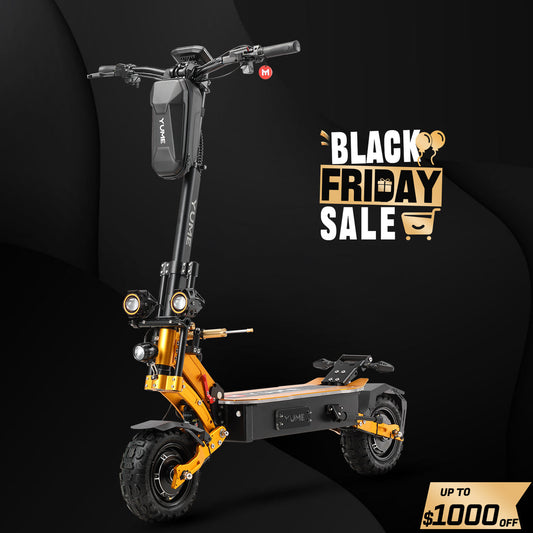 YUME SCOOTER X11+ 6000W Motor Scooter, 50MPH 56/60 Miles 60V 27/30AH Electric Scooter for Adults, 11" Tire with Steering Damper 440lbs Max Loading Adult E-Scooter,UL-2272 Certified