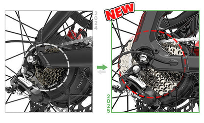 Lankeleisi MG600 Plus 2025 Version 26" Fat Bike 960Wh All Terrain SUV E-Bike with Torque Sensor 48V 20Ah Battery