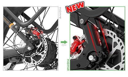 Lankeleisi MG600 Plus 2025 Version 26" Fat Bike 960Wh All Terrain SUV E-Bike with Torque Sensor 48V 20Ah Battery