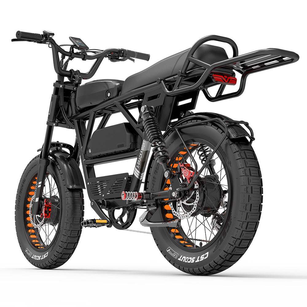 Lankeleisi X-Black Knight 1000W*2 Dual Motor 20" Fat Bike 1200Wh+960Wh Full Suspension E-Mountain Bike 25Ah+20Ah Dual Batteries E-MTB