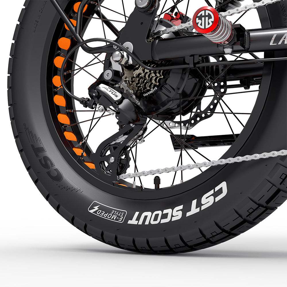 Lankeleisi X-Black Knight 1000W*2 Dual Motor 20" Fat Bike 1200Wh+960Wh Full Suspension E-Mountain Bike 25Ah+20Ah Dual Batteries E-MTB