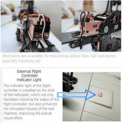 FLISHRC FL500 AH-1 Cobra 500-Class Large Scale GPS RC Helicopter Model with L7 Flight Controller 2.4G 6CH RTF