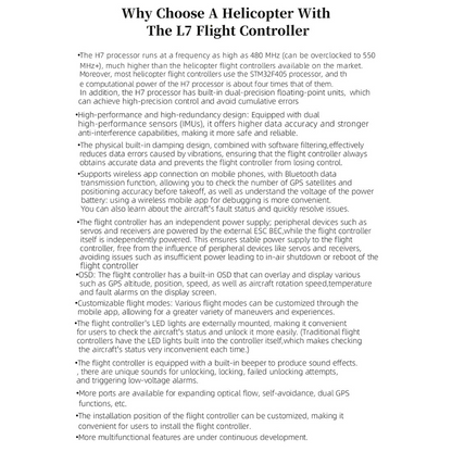 FLISHRC FL500 AH-1 Cobra 500-Class Large Scale GPS RC Helicopter Model with L7 Flight Controller 2.4G 6CH RTF