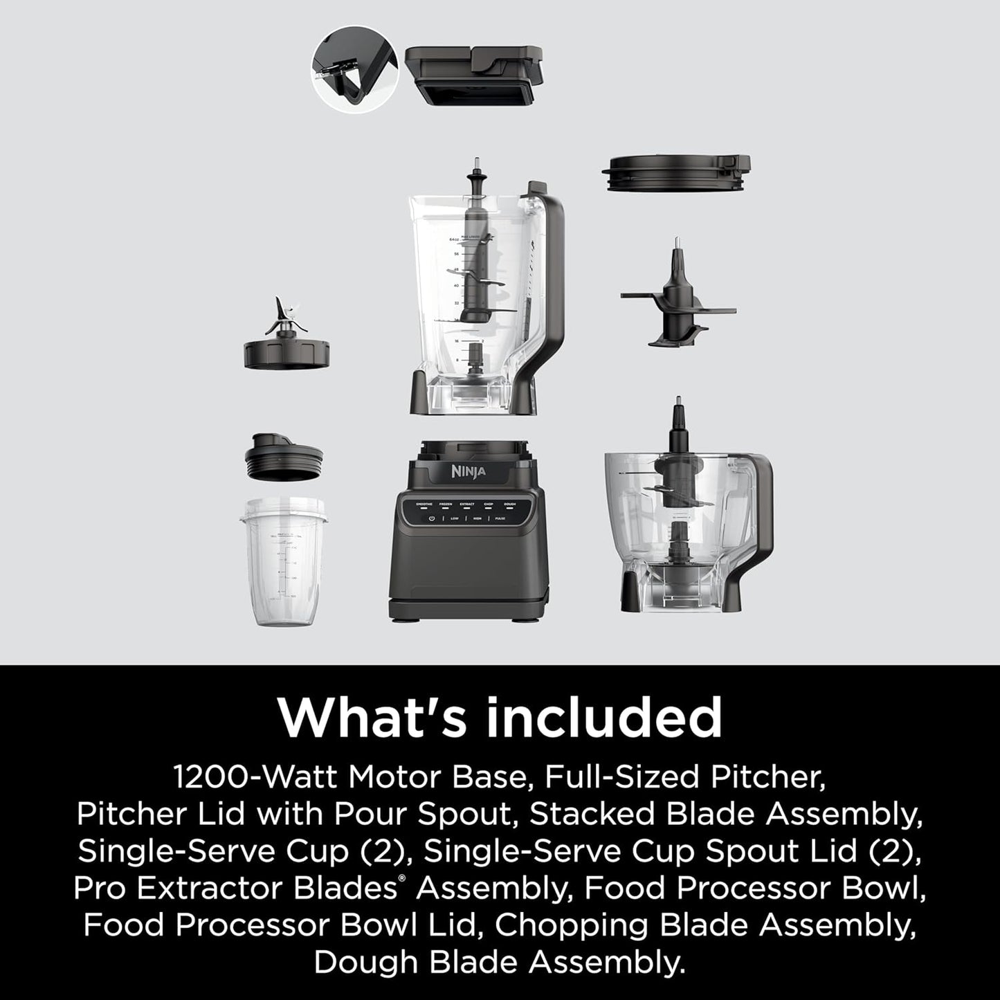 Ninja Detect™ Kitchen System Power Blender Plus Processor Pro with BlendSense™ Technology