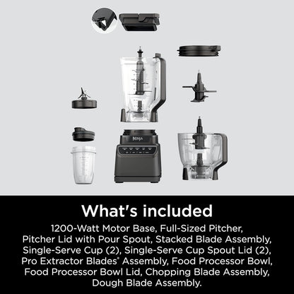 Ninja Detect™ Kitchen System Power Blender Plus Processor Pro with BlendSense™ Technology