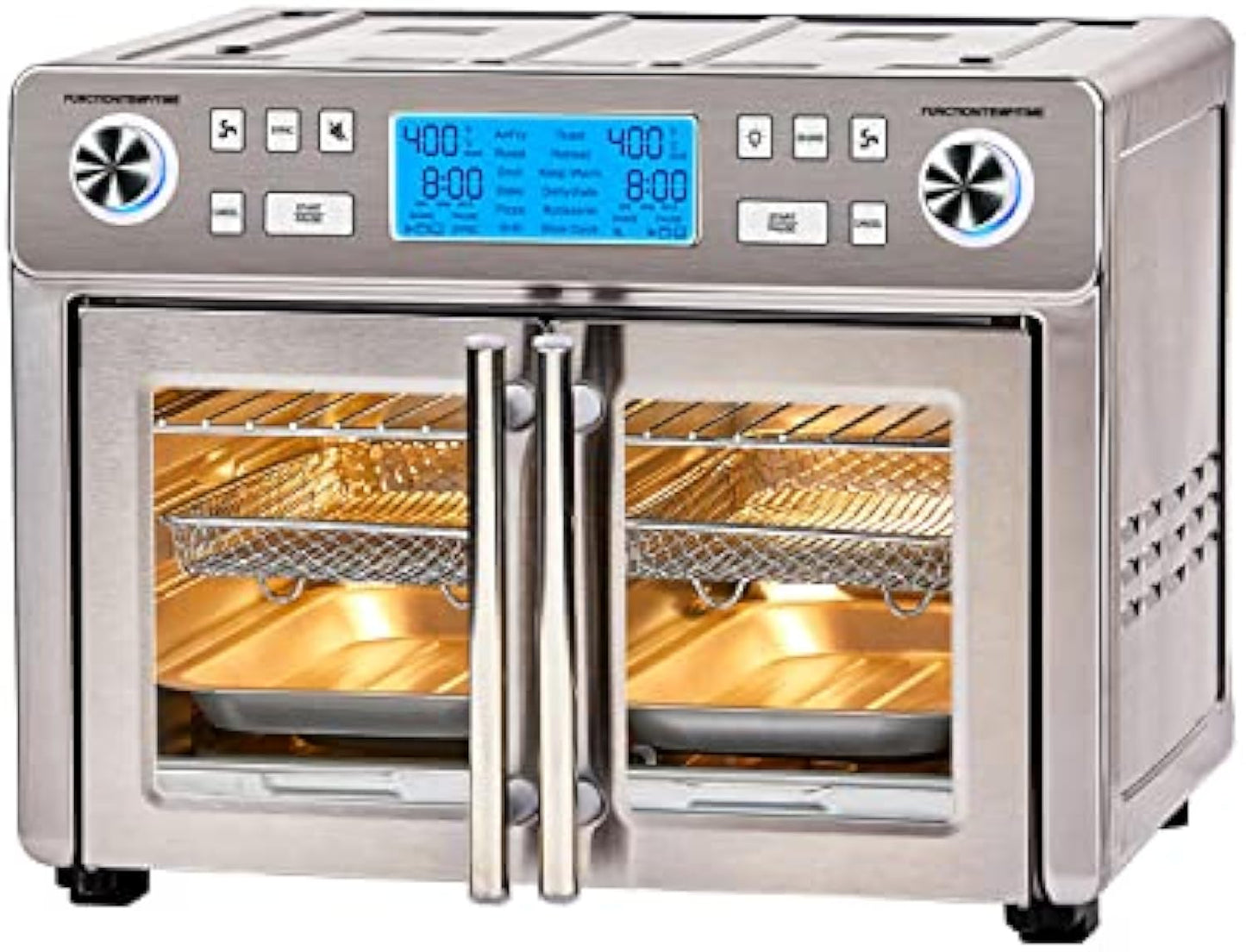 Emeril Lagasse Dual Zone 360 Air Fryer Oven Combo with French Door, 25 QT Extra Large, Cook Two Foods in Different Ways, Up to 60% Faster from Frozen to Finish