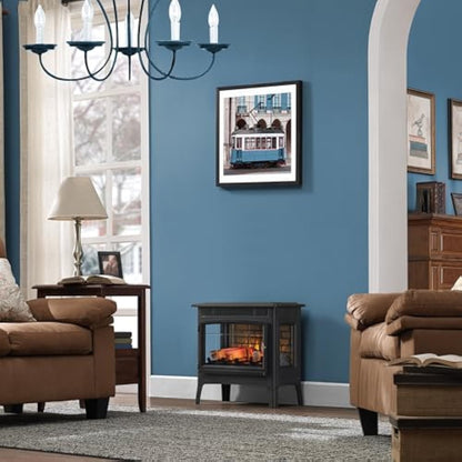 duraflame Freestanding Electric Fireplace Stove Heater with 3D Flame Effect for 1,000 Sq. Ft. Room,