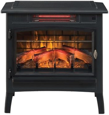 duraflame Freestanding Electric Fireplace Stove Heater with 3D Flame Effect for 1,000 Sq. Ft. Room,