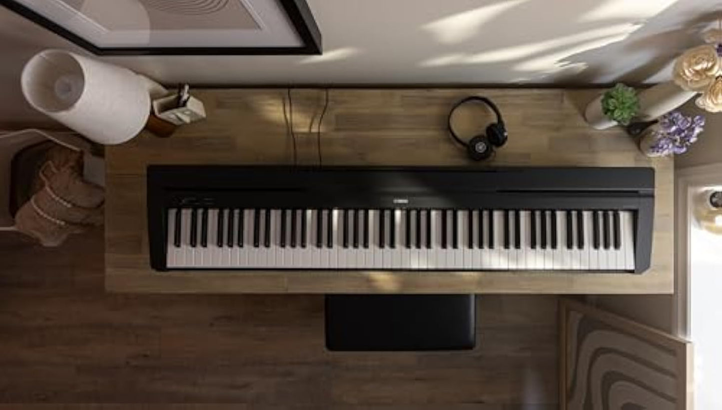YAMAHA P71 88-Key Weighted Action Digital Piano with Sustain Pedal and Power Supply