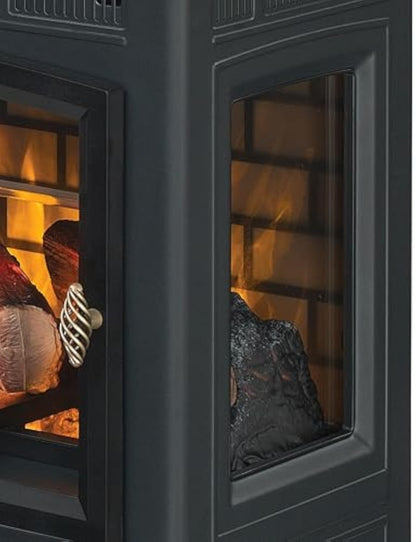 duraflame Freestanding Electric Fireplace Stove Heater with 3D Flame Effect for 1,000 Sq. Ft. Room,